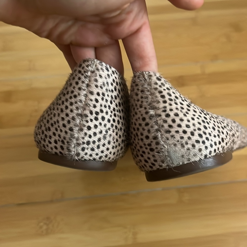 Madewell The Frances Skimmer in the Calf Hair tan loafers - Picture 5 of 9